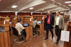 بازدید رئیس دانشکده پزشکی از محل برگزاری آزمون الکترونیک پذیرش فلوشیپ دستیاری