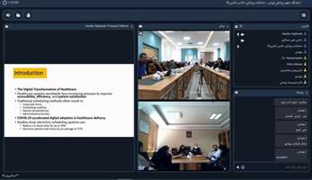 برگزاری جلسه دفاع از پروپوزال پایان نامه دانشجوی بین الملل کارشناسی ارشد رشته سلامت از دور 
