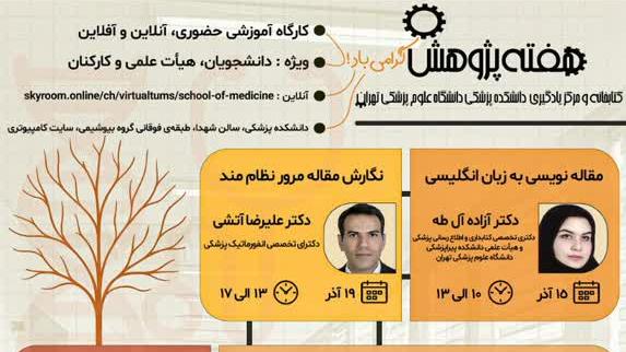  برگزاری کارگاه های آموزشی مرتبط با موضوع پژوهش